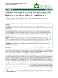 Báo cáo khoa hoc:"   Effect of venlafaxine on bone loss associated with ligature-induced periodontitis in Wistar rats"