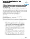 Báo cáo khoa hoc:"  Evaluation of adaptation to visually induced motion sickness based on the maximum cross-correlation between pulse transmission time and heart rate"