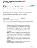 Báo cáo khoa hoc:"   Predicting muscle forces of individuals with hemiparesis following stroke"