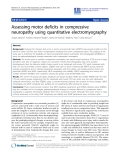 Báo cáo khoa hoc:"  Assessing motor deficits in compressive neuropathy using quantitative electromyography"