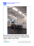 Báo cáo khoa hoc:"  Gait training with partial body weight support during overground walking for individuals with chronic stroke: a pilot study"