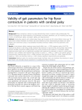 Báo cáo khoa hoc:"  Validity of gait parameters for hip flexor contracture in patients with cerebral palsy"