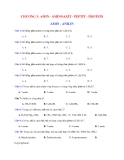 CHƯƠNG 3: AMIN - AMINOAXIT - PEPTIT - PROTEIN AMIN - ANILIN