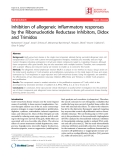 Báo cáo y học: "Inhibition of allogeneic inflammatory responses by the Ribonucleotide Reductase Inhibitors, Didox and Trimidox"