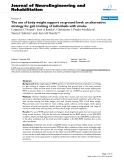 Báo cáo khoa hoc:"The use of body weight support on ground level: an alternative strategy for gait training of individuals with stroke"