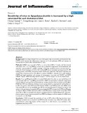 Báo cáo y học: "Sensitivity of mice to lipopolysaccharide is increased by a high saturated fat and cholesterol diet"