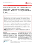 Báo cáo y học: "Dextran sulfate sodium and 2,4,6-trinitrobenzene sulfonic acid induce lipid peroxidation by the proliferation of intestinal gram-negative bacteria in mice"