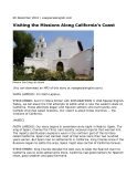 Visiting the Missions Along California's Coast