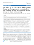 báo cáo khoa học: "  ZINC-INDUCED FACILITATOR-LIKE family in plants: lineage-specific expansion in monocotyledons and conserved genomic and expression features among rice (Oryza sativa) paralogs"