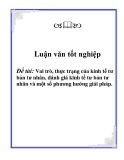 Đề tài tốt nghiệp: Vai trò, thực trạng của kinh tế tư bản tư nhân, đánh giá kinh tế tư bản tư nhân và một số phương hướng giải pháp