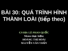 Giáo án điện tử sinh học:Sinh học lớp 12-  Bài 30-SGK sinh học 12