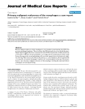 Báo cáo y học: "Primary malignant melanoma of the oesophagus: a case report"