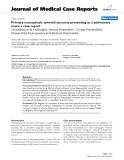 Báo cáo khoa hoc:"  Primary monophasic synovial sarcoma presenting as a pulmonary mass: a case report"