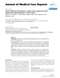 Báo cáo khoa hoc:"   Acute bilateral simultaneous angle closure glaucoma after topiramate administration: a case report"