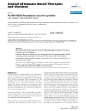 Báo cáo y học: "An HIV/AIDS Prophylactic vaccine is possible"