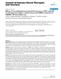 Báo cáo y học: "Effects of recombinant human growth hormone on HIV-1-specific T-cell responses, thymic output and proviral DNA in patients on HAART: 48-week follow-up"