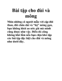 Bài tập cho đùi và mông
