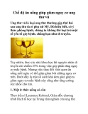 Chế độ ăn uống giúp giảm nguy cơ ung thư vú