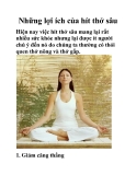 Những lợi ích của hít thở sâu