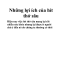 Những lợi ích của hít thở sâu