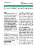 báo cáo khoa học: "  Downstream EWS/FLI1 - upstream Ewing’s sarcoma"