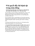 9 bí quyết đẩy lùi bệnh tật trong mùa đông