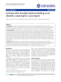 Báo cáo y học: "Cyclopia with shoulder dystocia leading to an obstetric catastrophe: a case report"