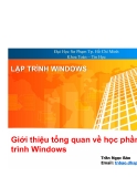 LẬP TRÌNH WINDOWS-bài 1