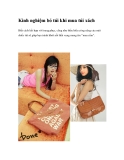 Kinh nghiệm bỏ túi khi mua túi xách 