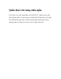 Quần short cho nàng chân ngắn 