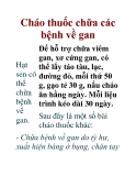 Cháo thuốc chữa các bệnh về gan