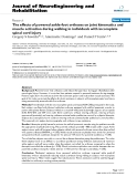 báo cáo khoa học: " The effects of powered ankle-foot orthoses on joint kinematics and muscle activation during walking in individuals with incomplete spinal cord injury"