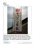 Báo cáo y học: "Attenuating posttraumatic distress with omega-3 polyunsaturated fatty acids among disaster medical assistance team members after the Great East Japan Earthquake: The APOP randomized controlled trial"
