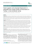 Báo cáo y học: " Social support and antenatal depression in extended and nuclear family environments in Turkey: a cross-sectional survey"