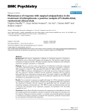 Báo cáo y học: " Maintenance of response with atypical antipsychotics in the treatment of schizophrenia: a post-hoc analysis of 5 double-blind, randomized clinical trials"