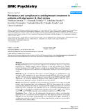 Báo cáo y học: "Persistence and compliance to antidepressant treatment in patients with depression: A chart review"