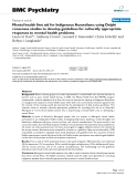 Báo cáo y học: "  Mental health first aid for Indigenous Australians: using Delphi consensus studies to develop guidelines for culturally appropriate responses to mental health problems"