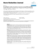 báo cáo khoa học: "   A qualitative study of overdose responses among Chicago IDUs"