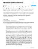 báo cáo khoa học: " Psychosocial and contextual correlates of opioid overdose risk among drug users in St. Petersburg, Russia"