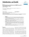 báo cáo khoa học: "   International nurse recruitment and NHS vacancies: a cross-sectional analysis"