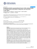 Báo cáo y học: "Peripheral primitive neuroectodermal tumor of the urinary bladder in an Arab woman with history of squamous cell carcinoma: a case report"
