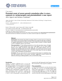 Báo cáo y học: "Postnatal onset of severe growth retardation after in utero exposure to carbamazepine and phenobarbital: a case report"