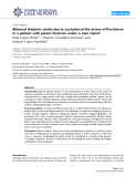 Báo cáo y học: " Bilateral thalamic stroke due to occlusion of the artery of Percheron in a patient with patent foramen ovale: a case report"