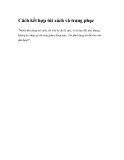 Cách kết hợp túi xách và trang phục