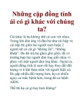 Những cặp đồng tính ái có gì khác với chúng ta?