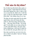 Thế nào là thị dâm?