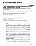 báo cáo khoa học: " Opiate users' knowledge about overdose prevention and naloxone in New York City: a focus group study"