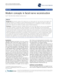 báo cáo khoa học: "  Modern concepts in facial nerve reconstruction"