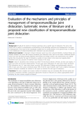 báo cáo khoa học: " Evaluation of the mechanism and principles of management of temporomandibular joint dislocation. Systematic review of literature and a proposed new classification of temporomandibular joint dislocation"