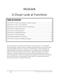 Module6 A Closer Look at FunctionsTable of ContentsCRITICAL SKILL 6.1: Know the two approaches to